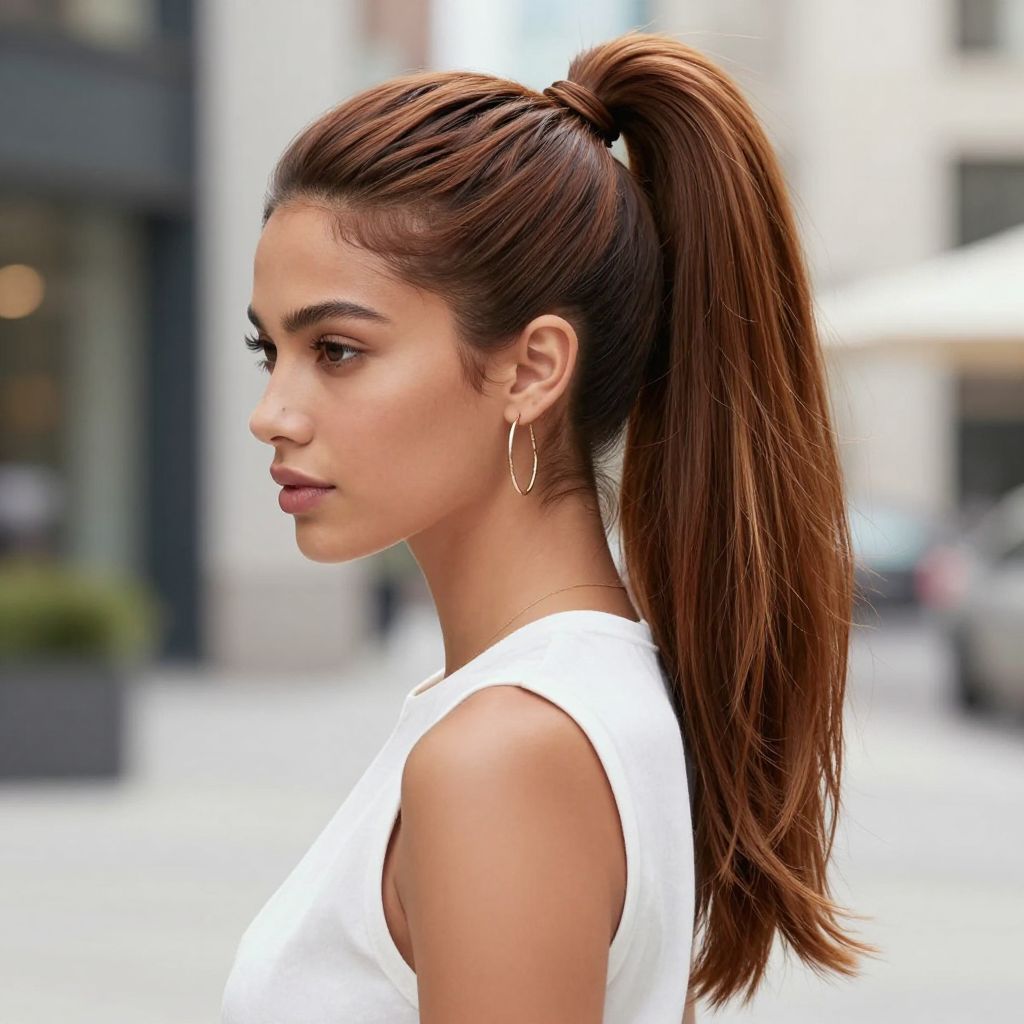 High Ponytail with Volume