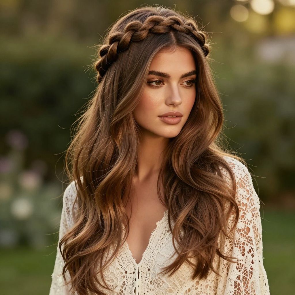 Romantic Braided Halo