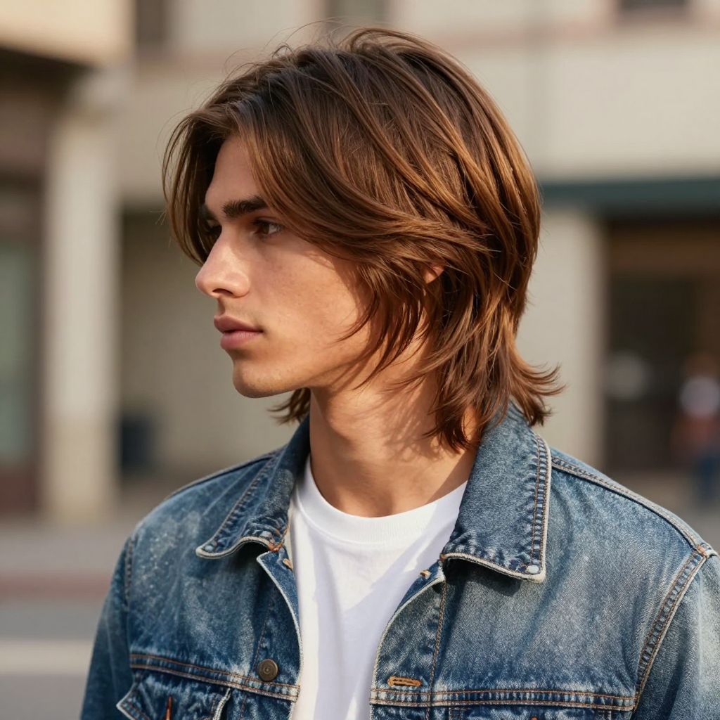 The Side-Swept Mullet