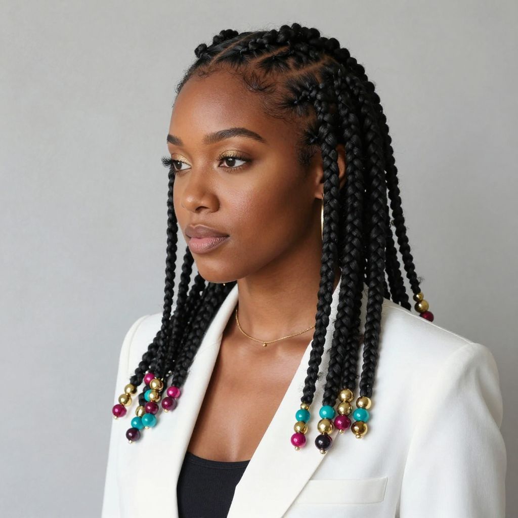 The Cornrows With Beads