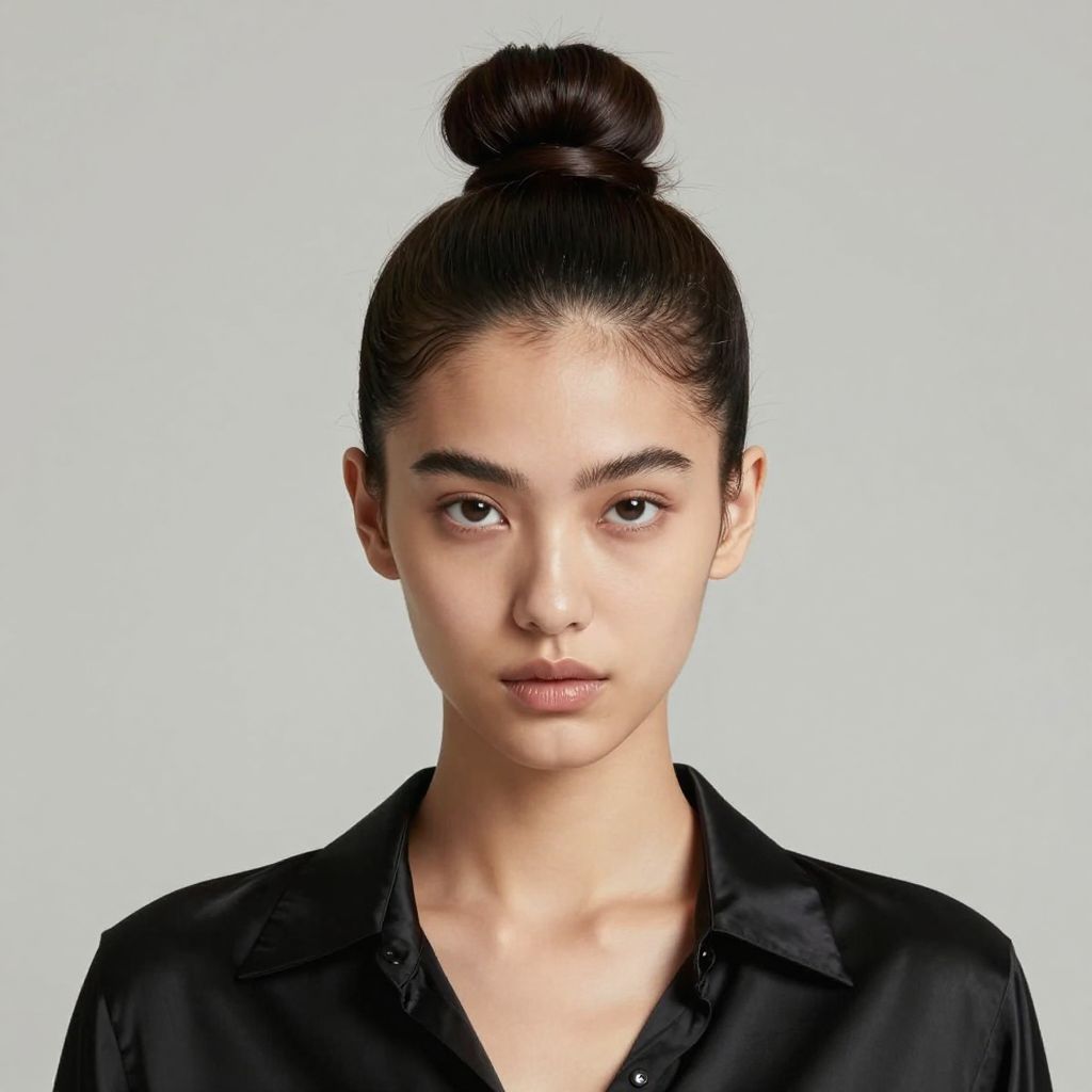 The High Top Knot with Face Framing Baby Hairs