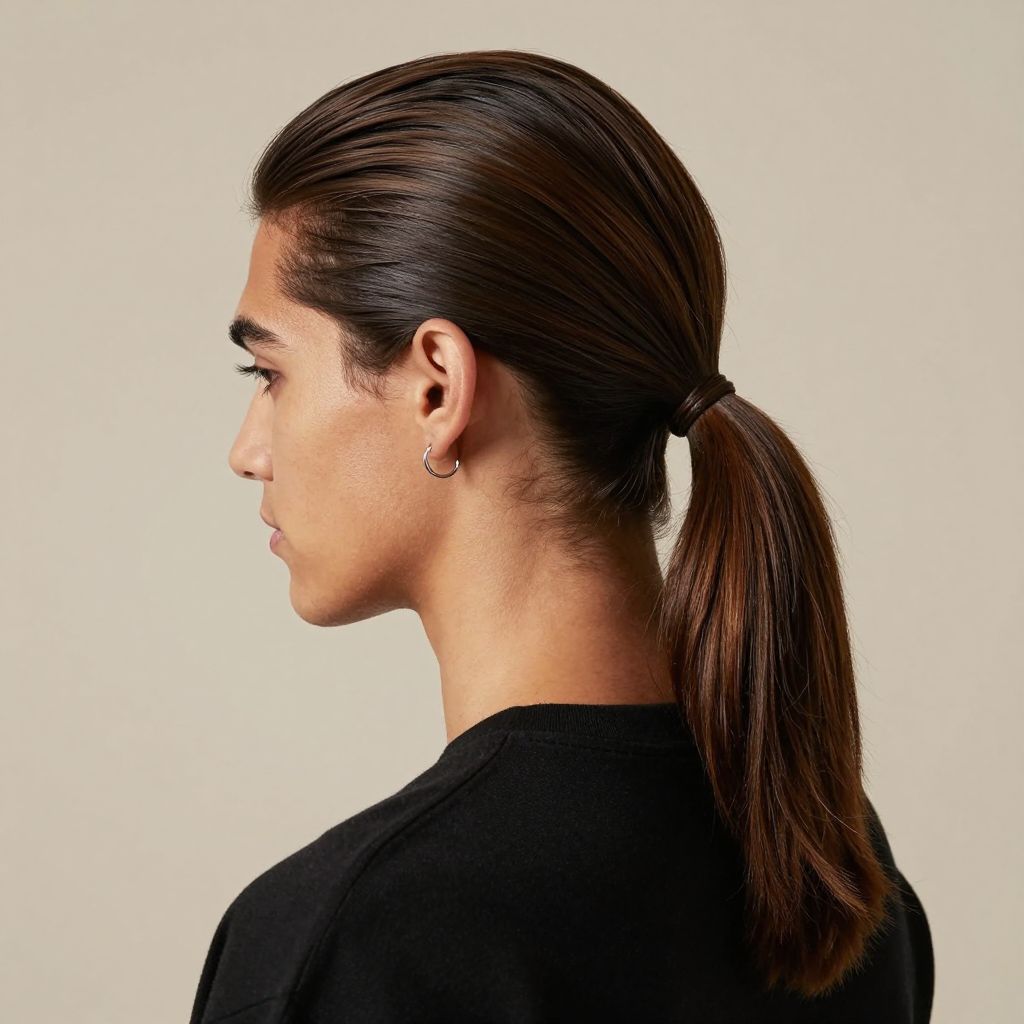 The Low Shiny Ponytail