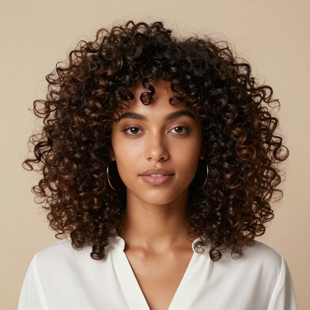 Layered Shiny Afro