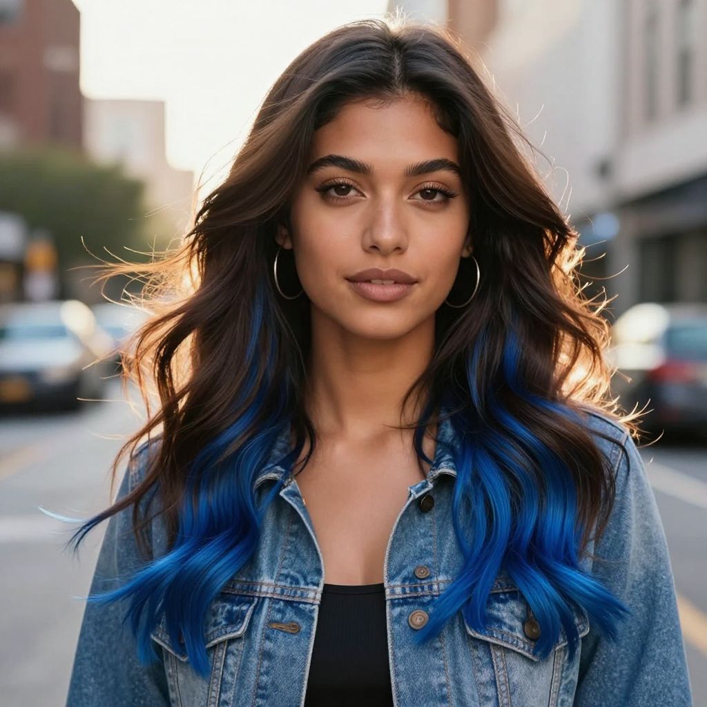 Vibrant Two-Tone Long Hair