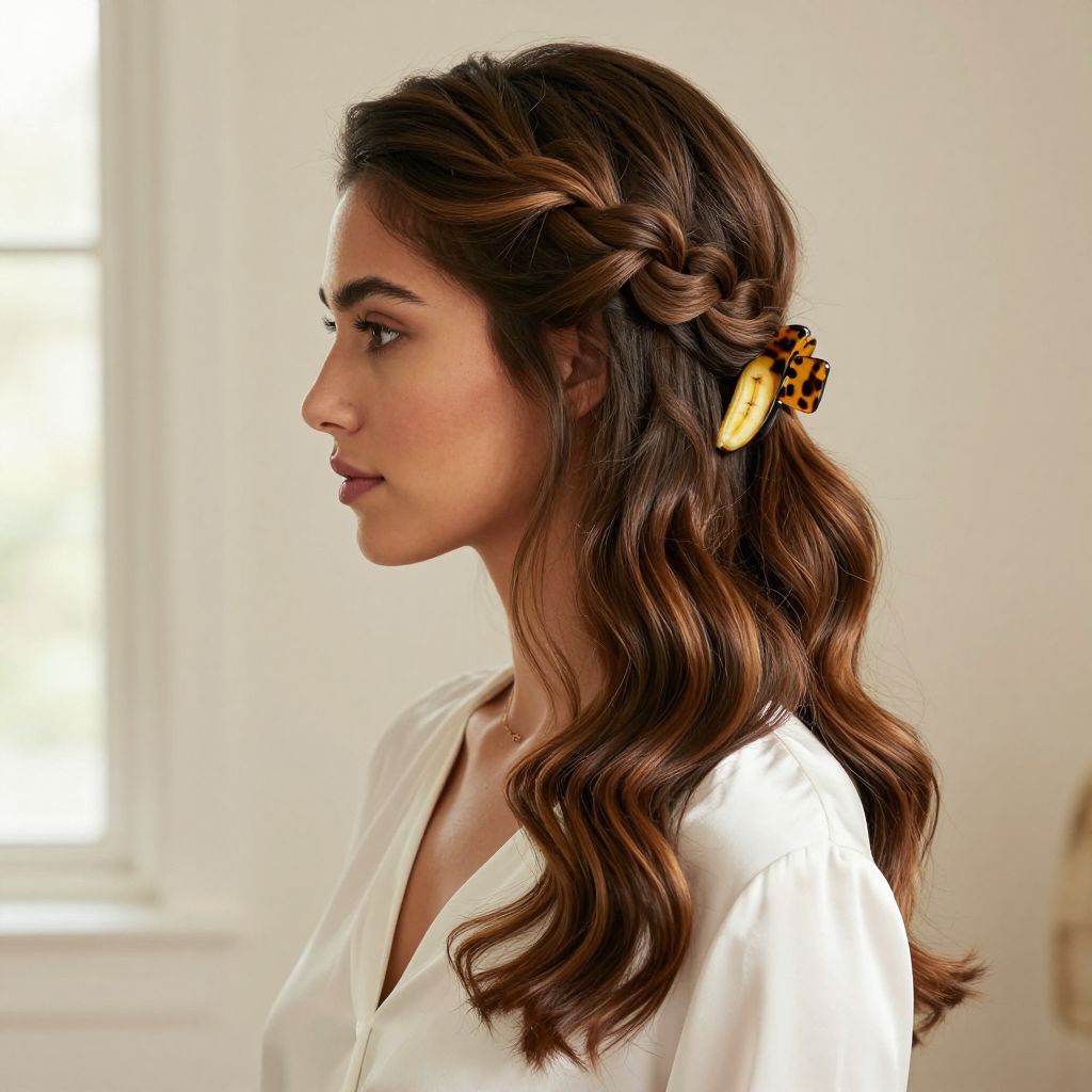 Sophisticated Braided Banana Clip Combo