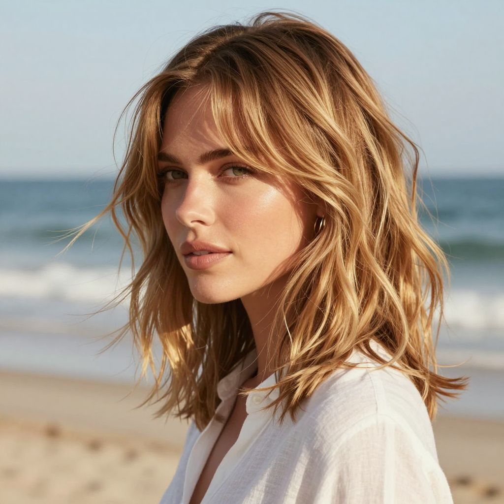 Soft, Swooping Side Fringe with Layers