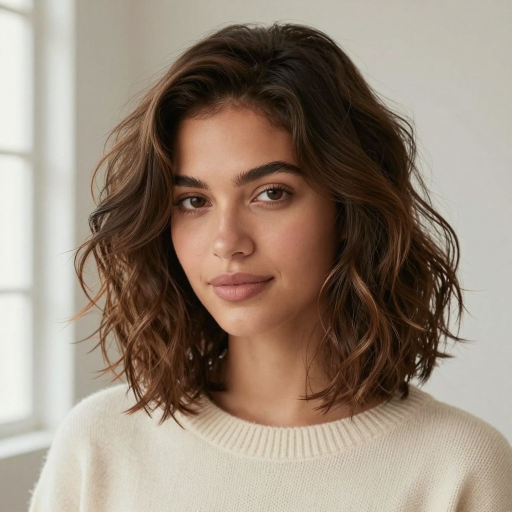 Loose Curly Bob