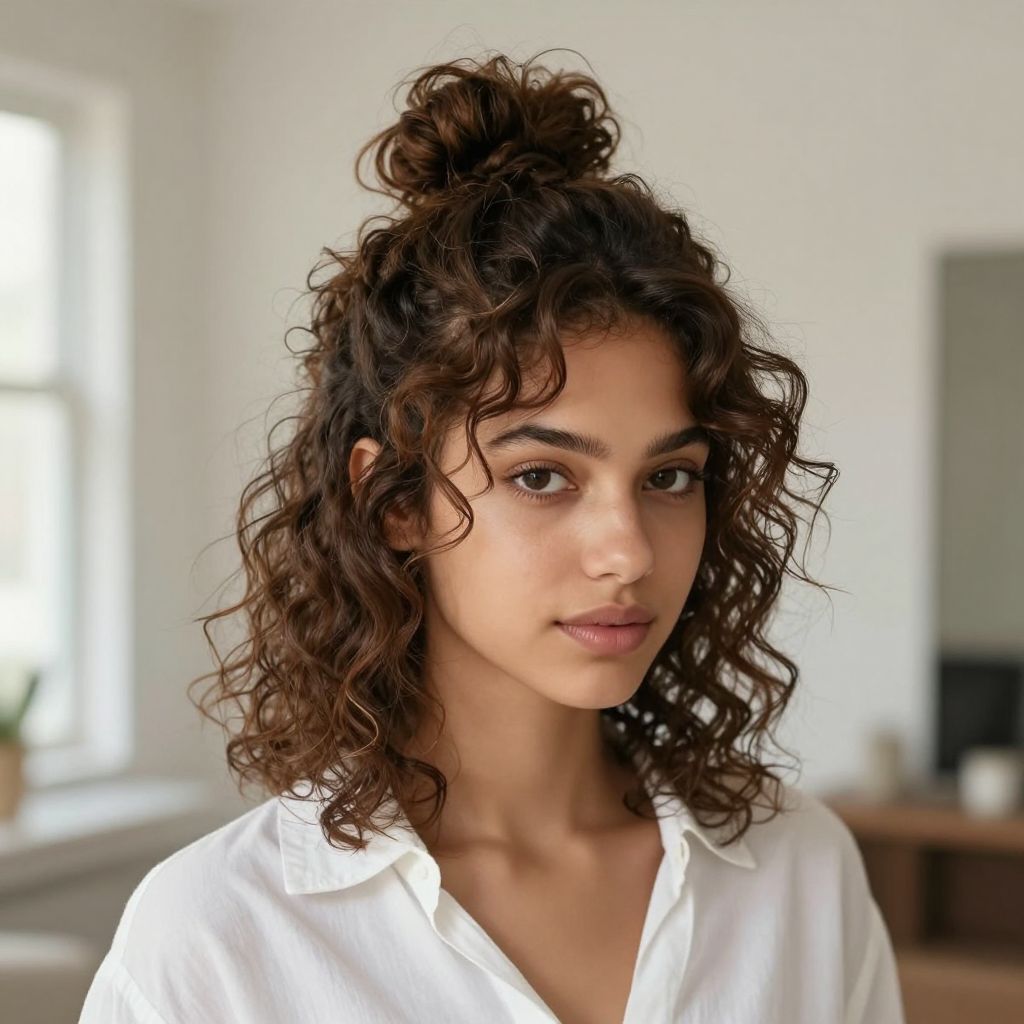 Messy High Bun