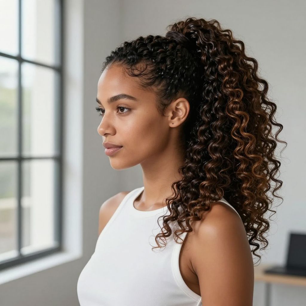 Defined Ringlet Ponytail