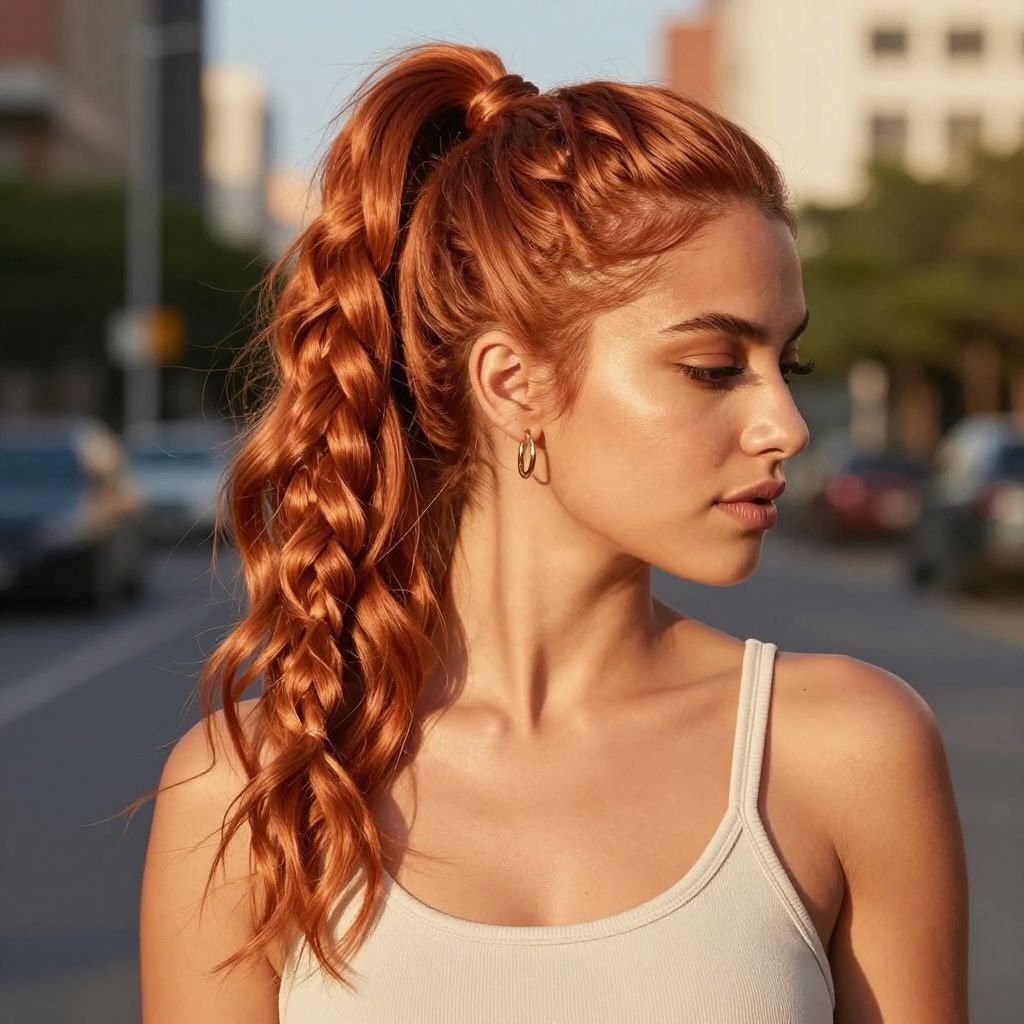 Fishtail Braid Pony