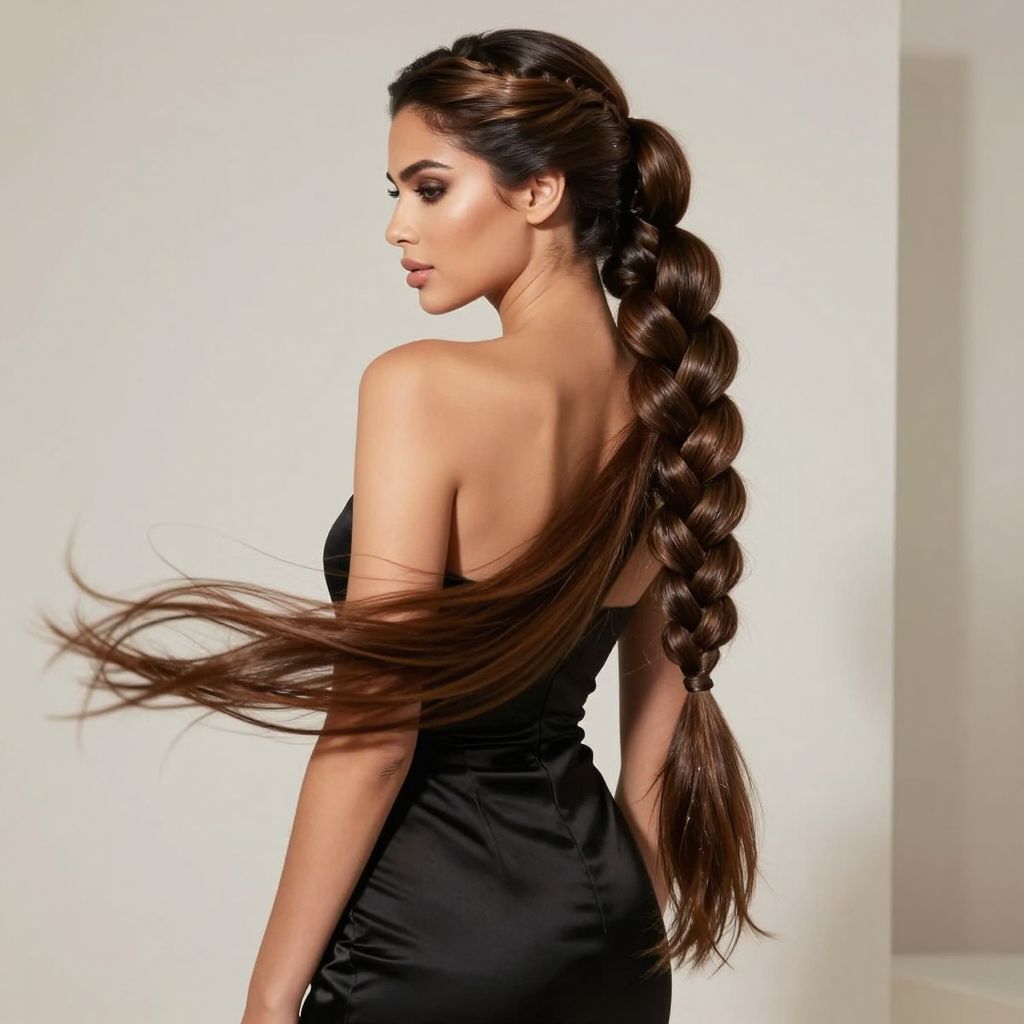 Luxurious Jumbo Braid Ponytail