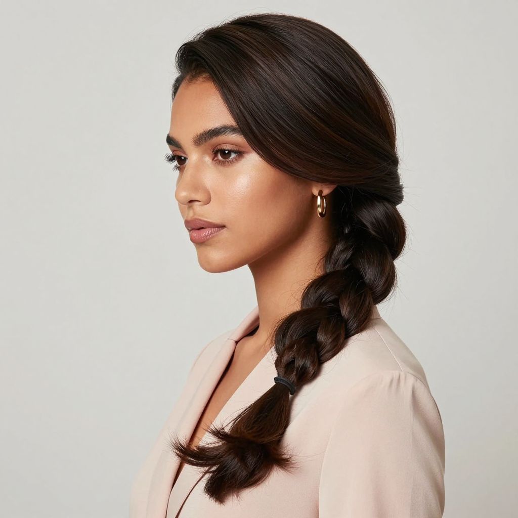 Wide Side Swept Jumbo Braid