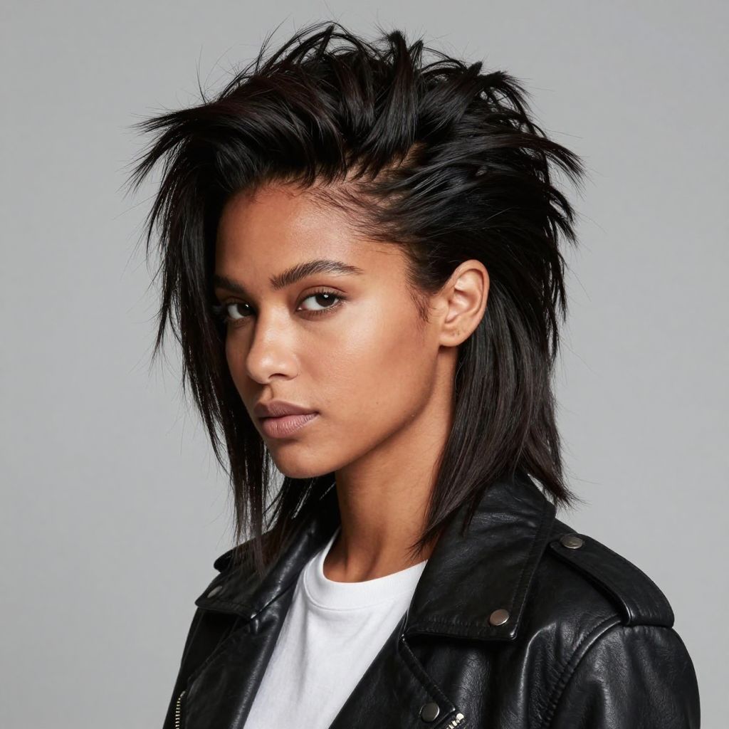 Faux Hawk Ponytail