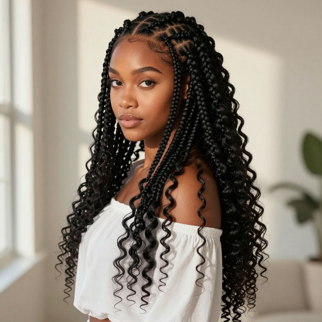 Cornrows with Crochet Extensions