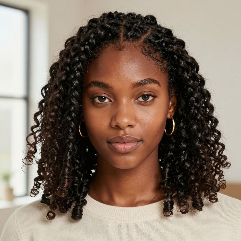 Two-Strand Twists with Middle Part