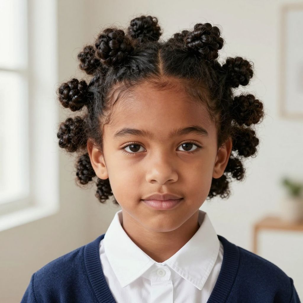 Bantu Knots with a Clean Hairline