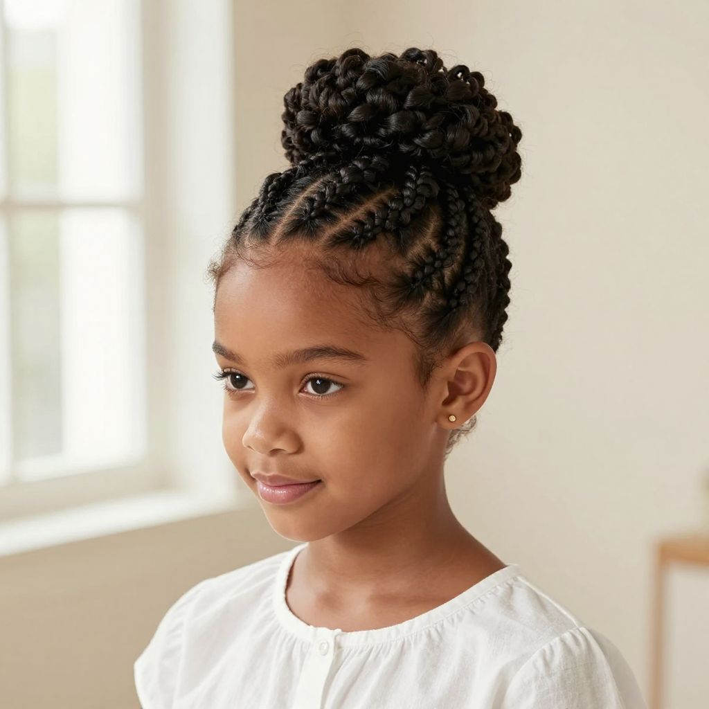 Crown Braids Wrapped Into a Bun