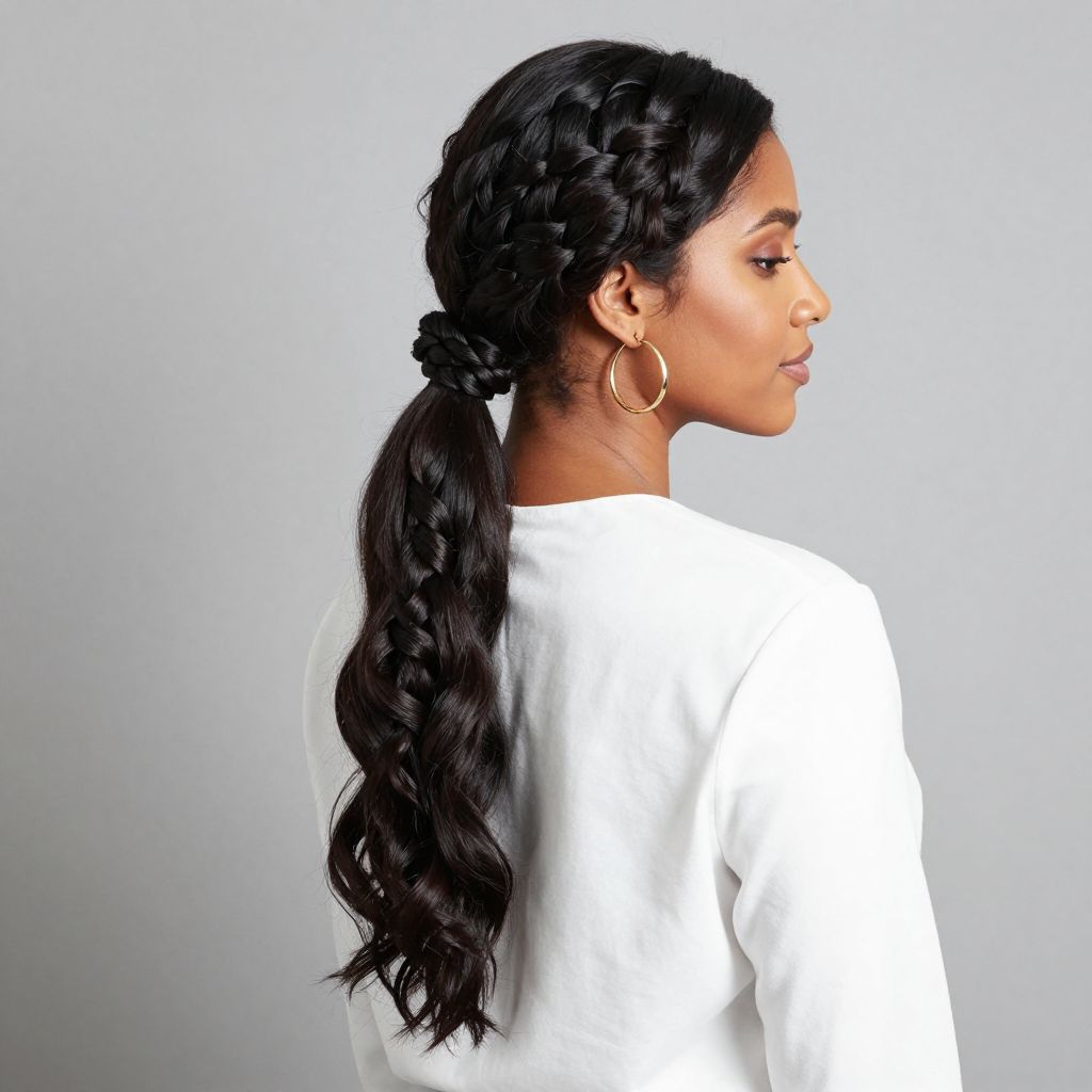 Twisted Rope Ponytail