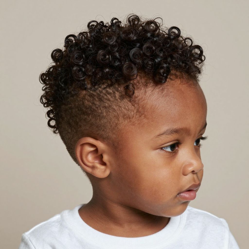 Side Swept Faux Mohawk