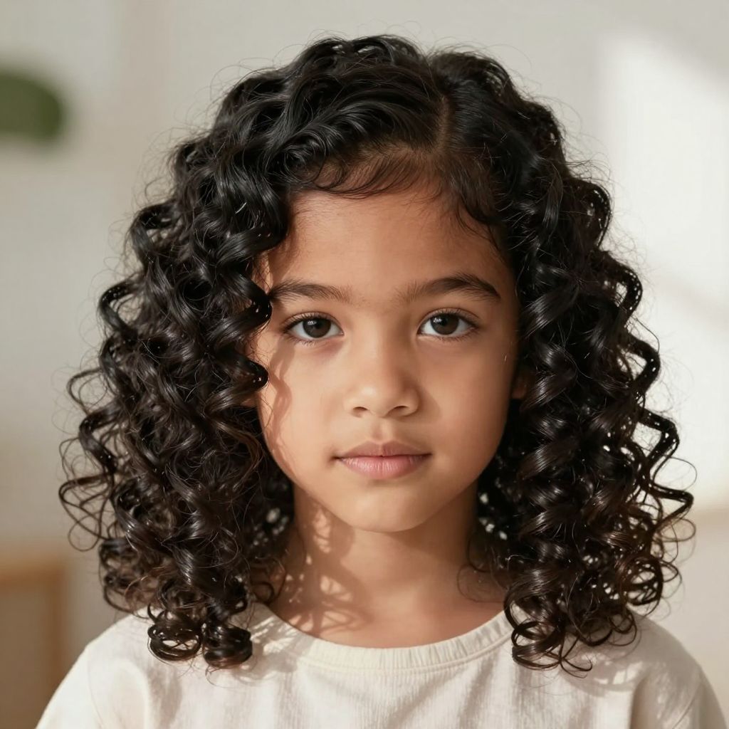 Ringlet Curls With Center Part