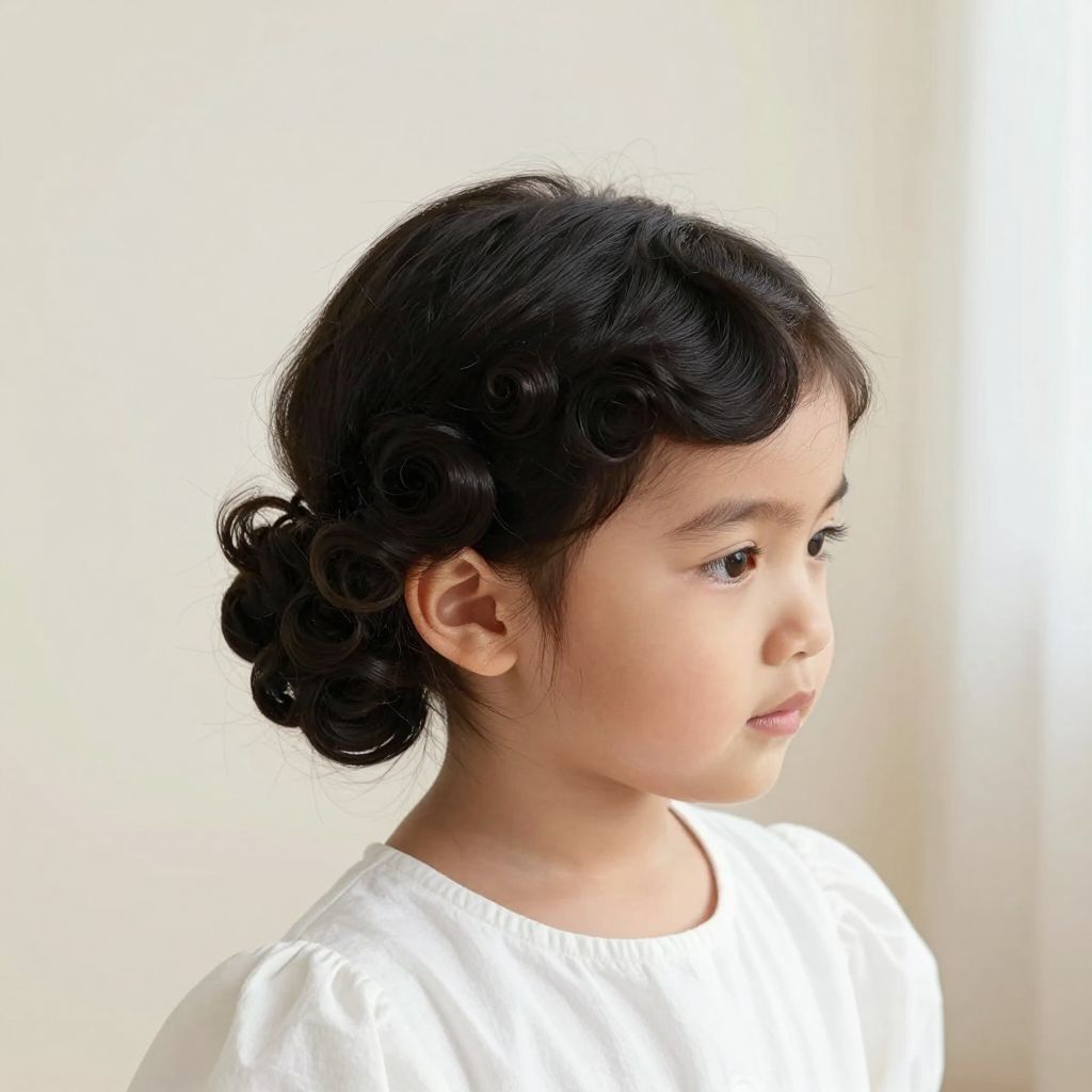Low Bun With Baby Hair Elegance