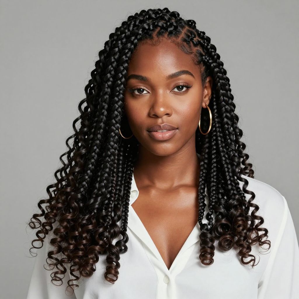 Goddess Braids with a Twist