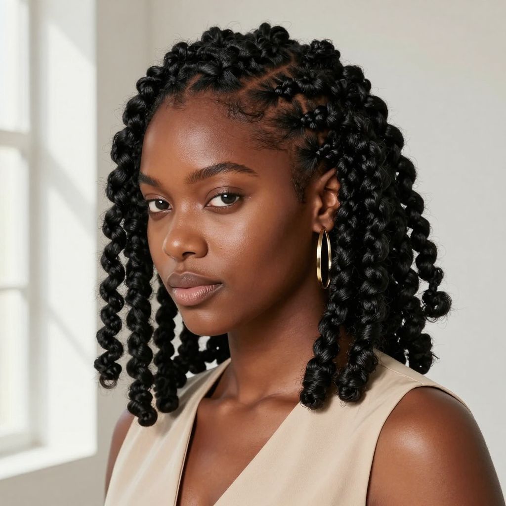 Twisted Knot Braids