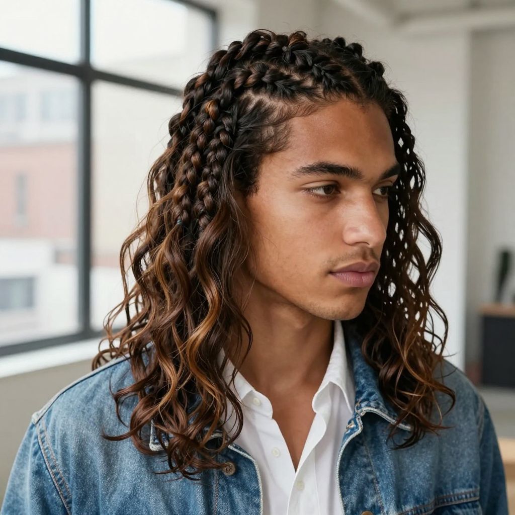 Half-Up Braids
