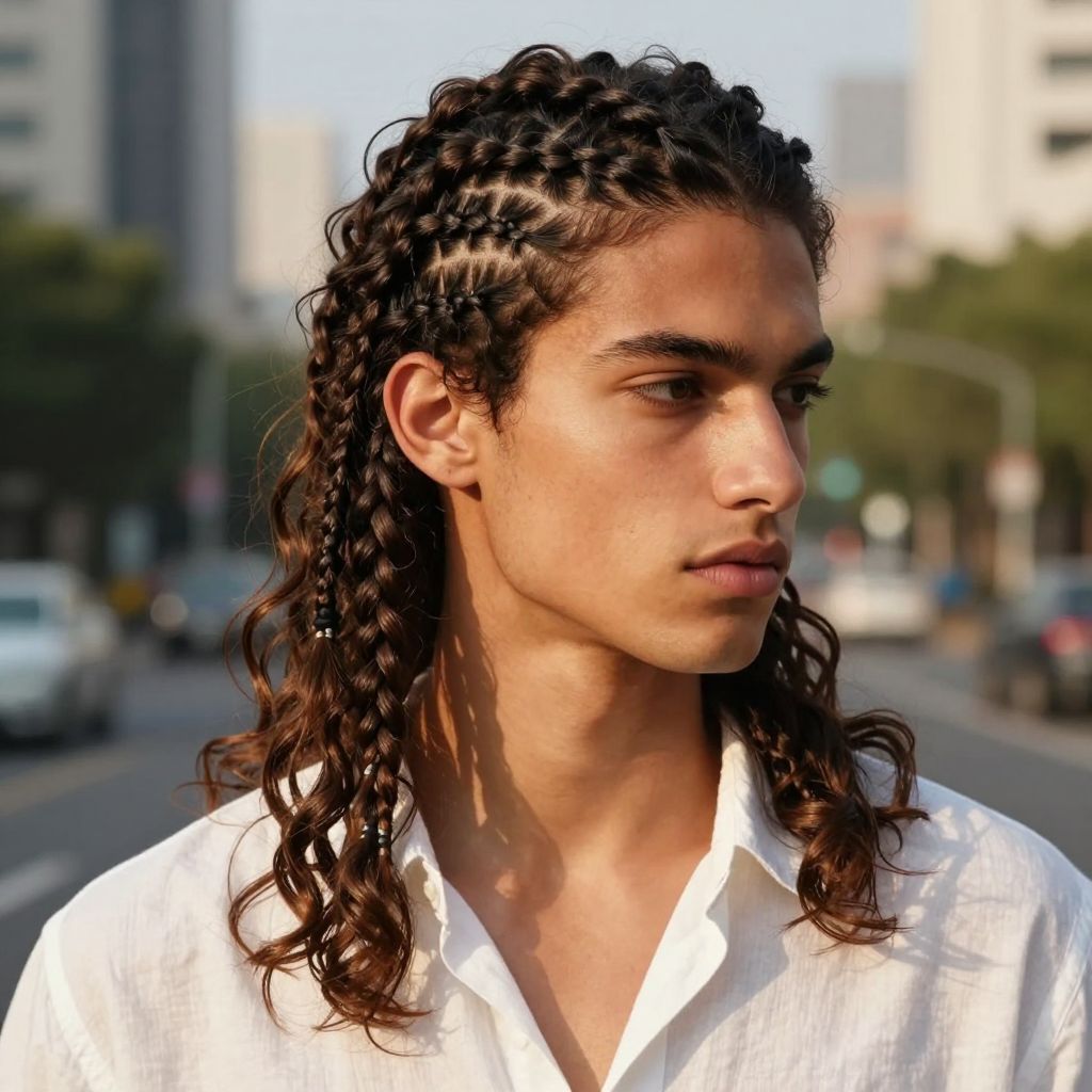 Side Swept Braids