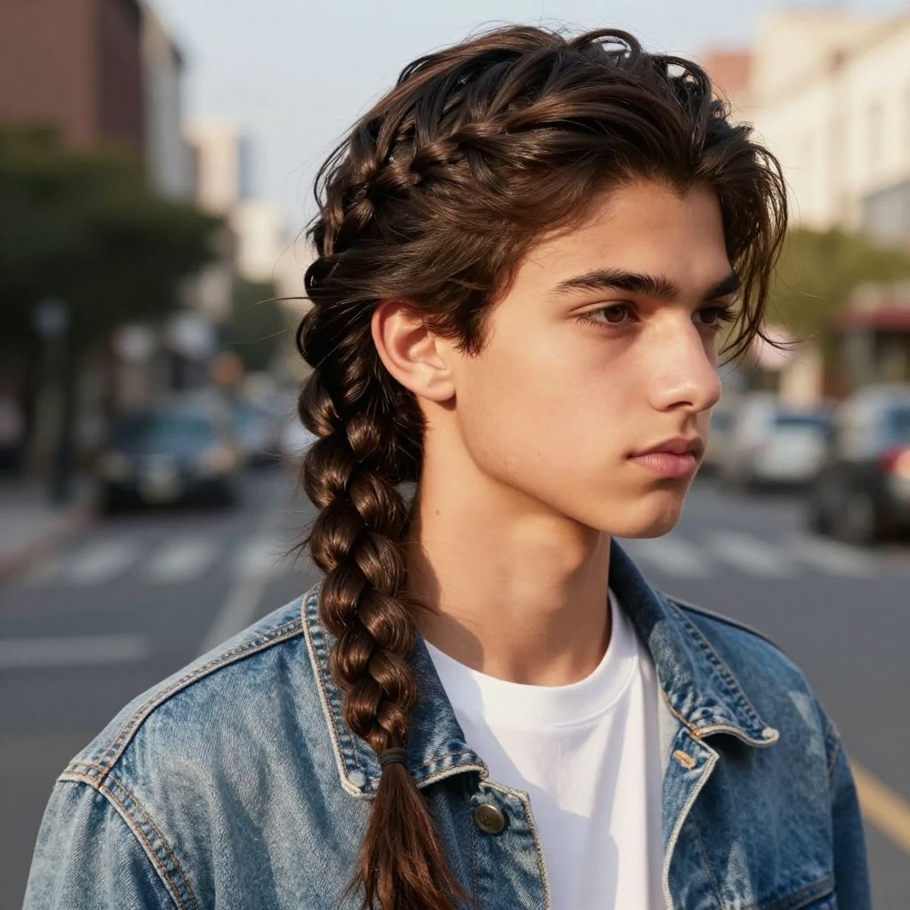 Side Swept Fishtail Braid