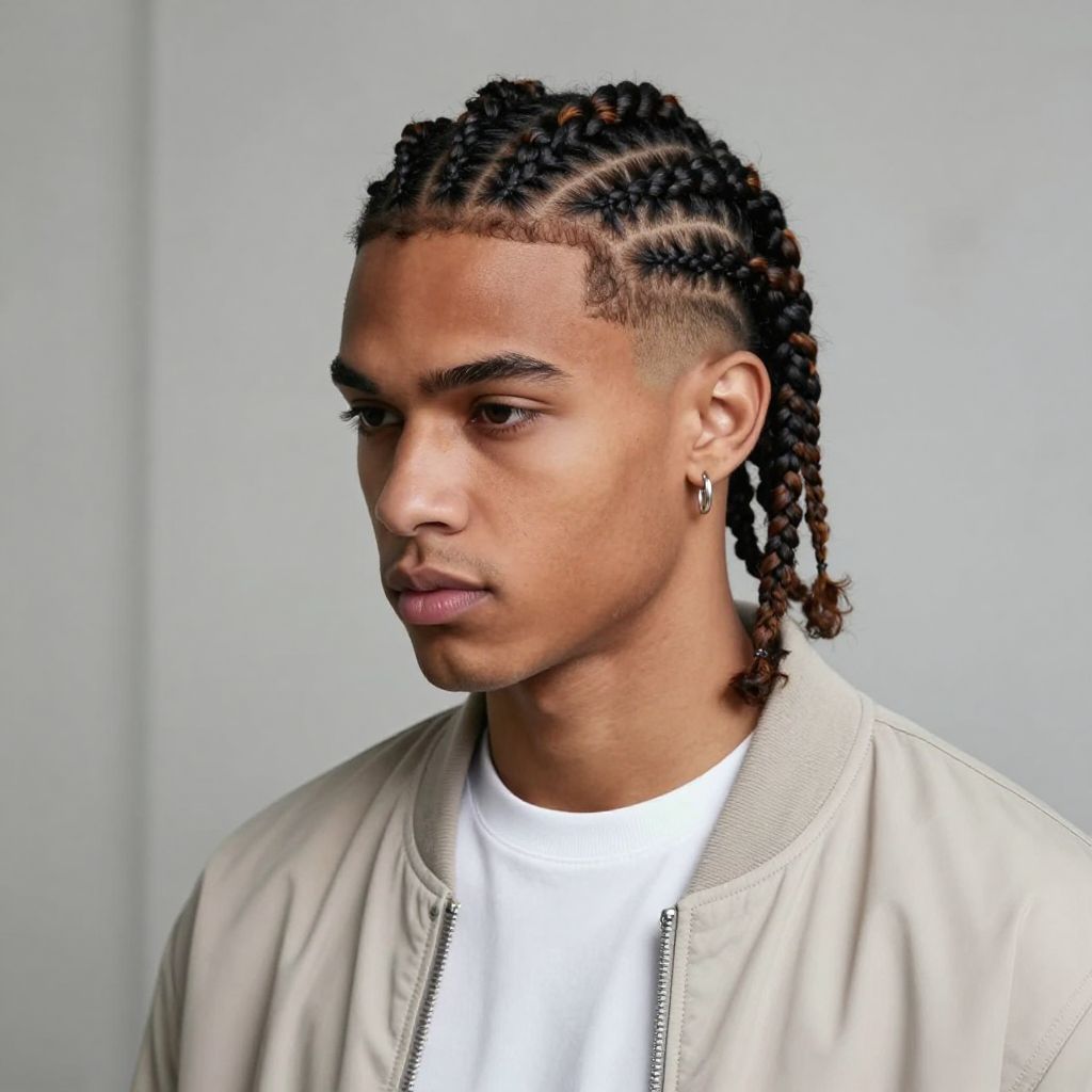 Micro Braids with Undercut