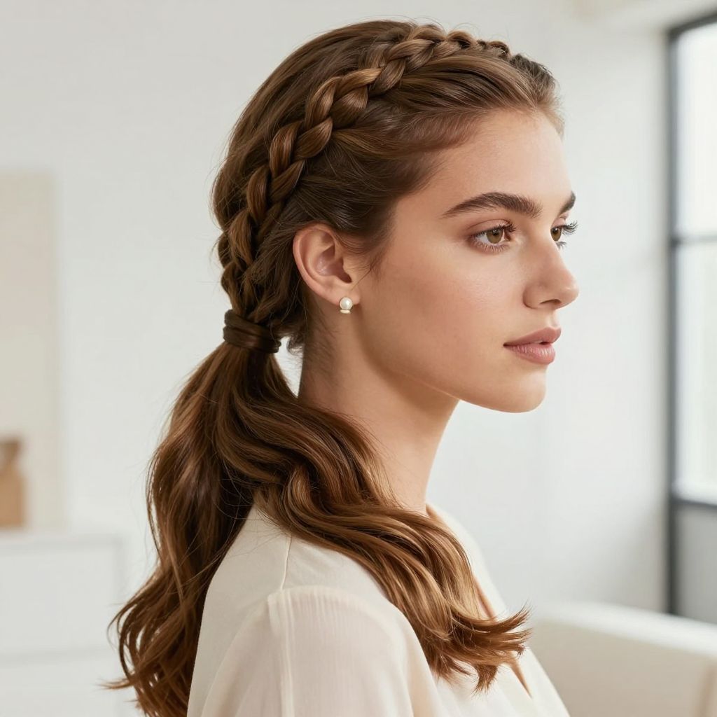 Braided Ponytail with Headband
