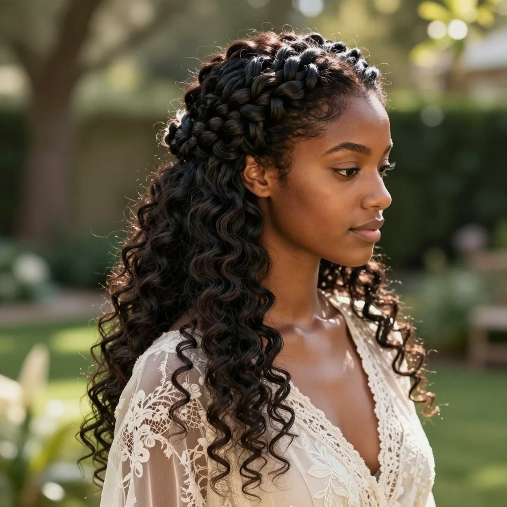 Halo Braid Bun
