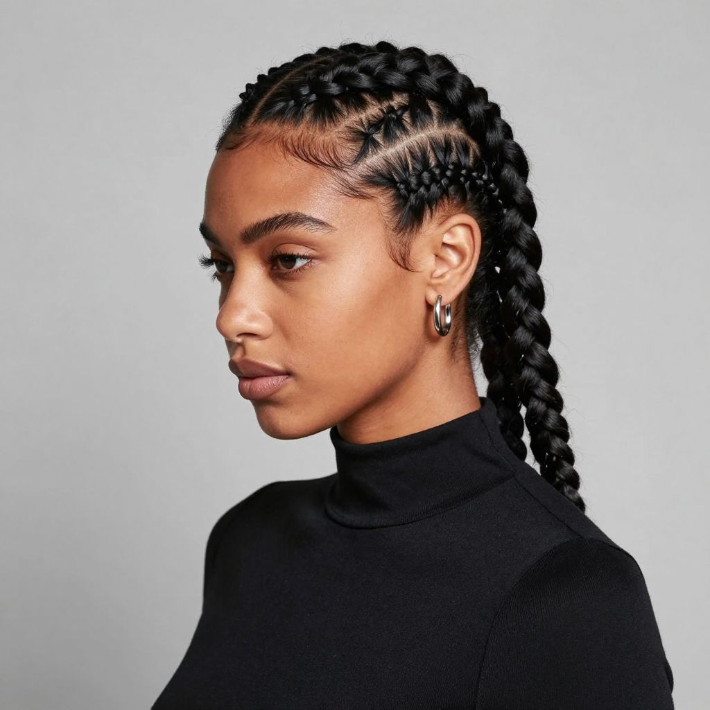 Zigzag Part Braids