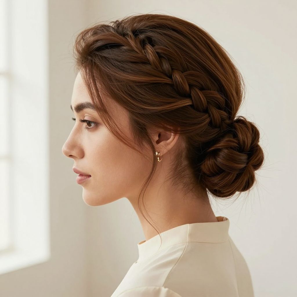 Updo Braided Bun