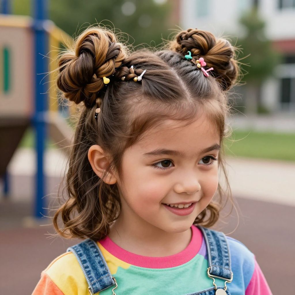 Braided Space Buns