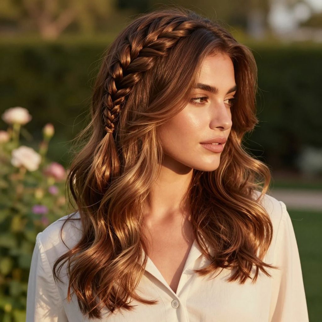 Half Up Lace Braid