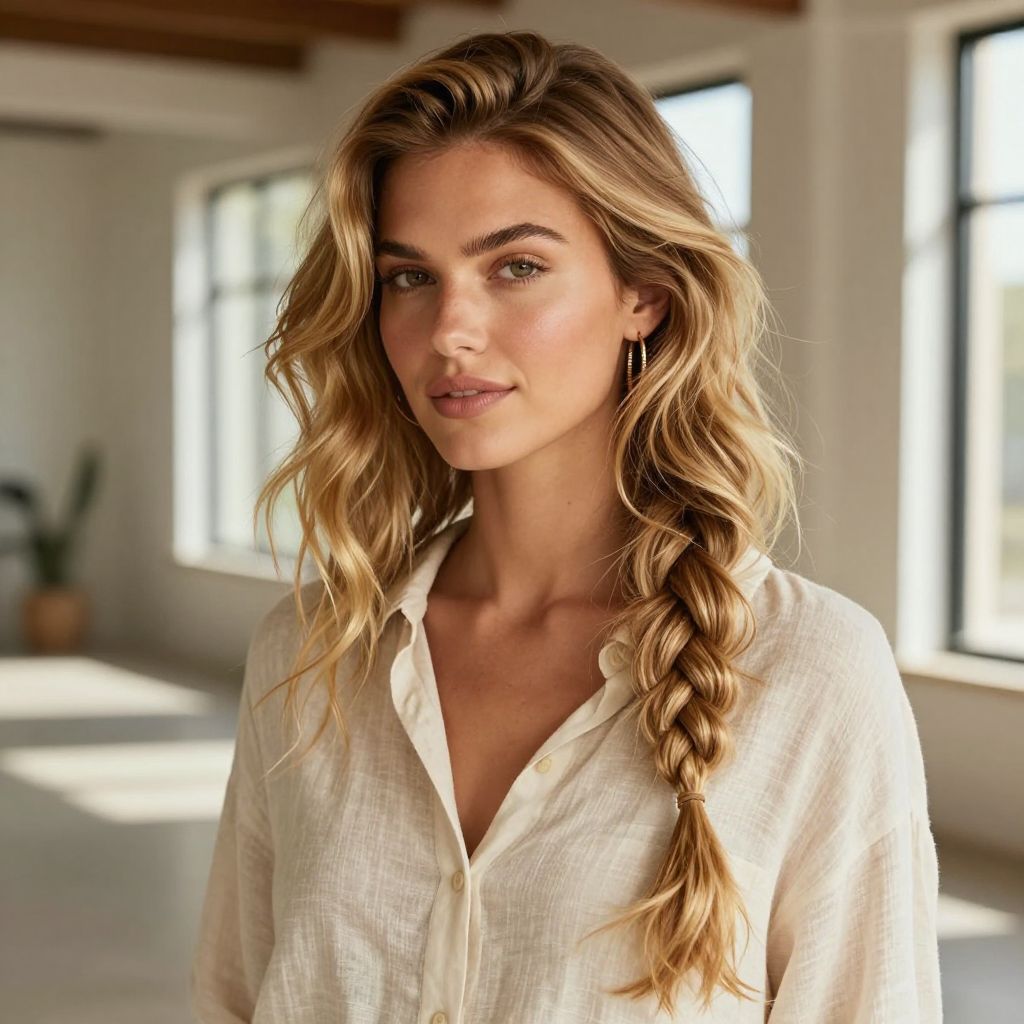 Side Braid with Loose Waves