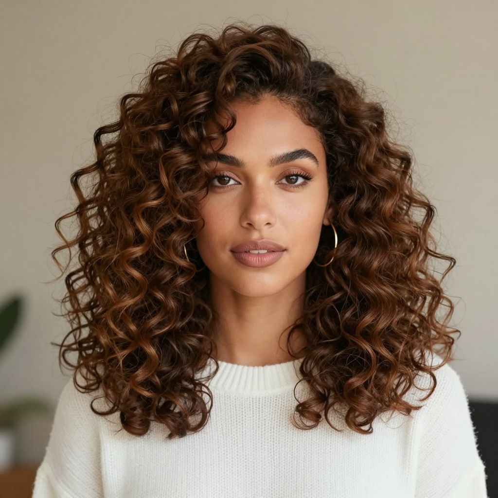 Voluminous Chin Curls