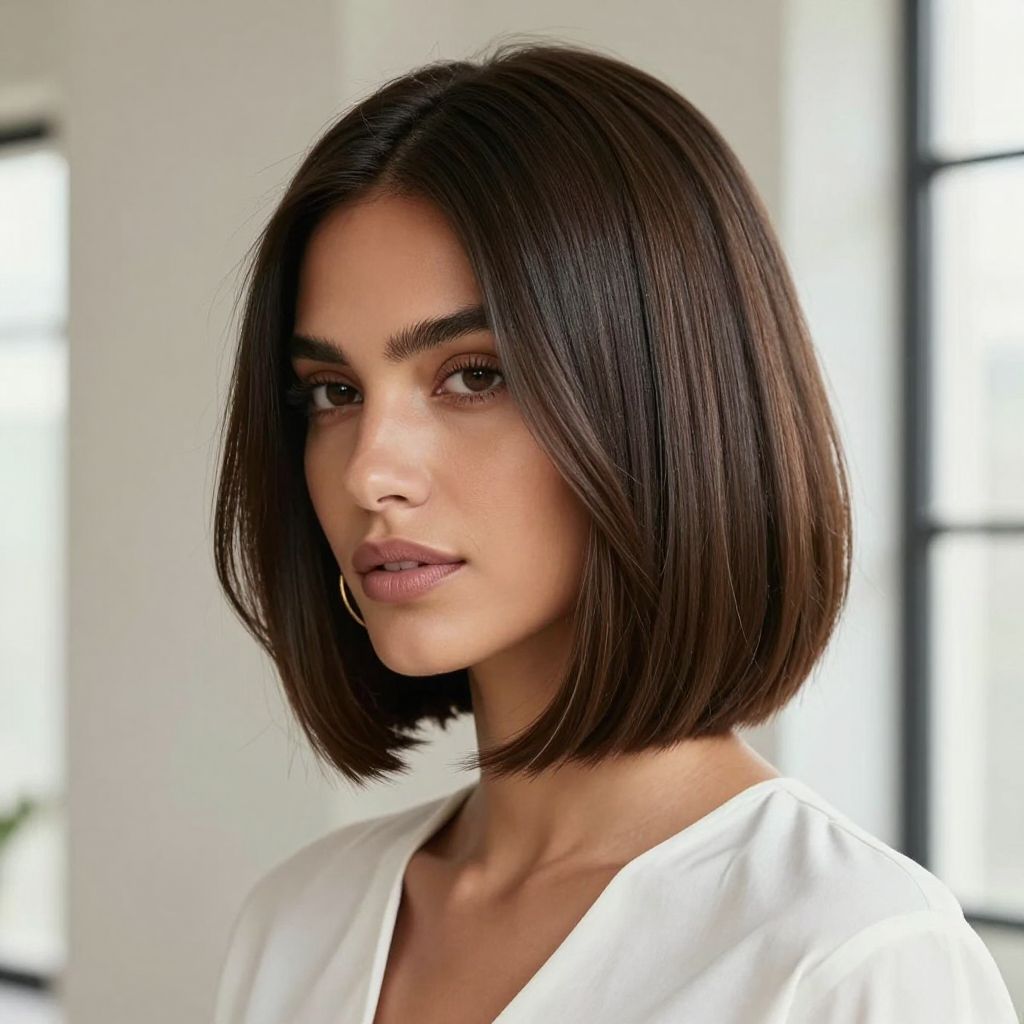Slightly Angled Chin Bob