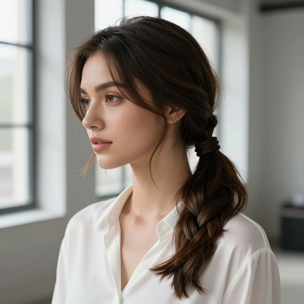 Braided Side Ponytail