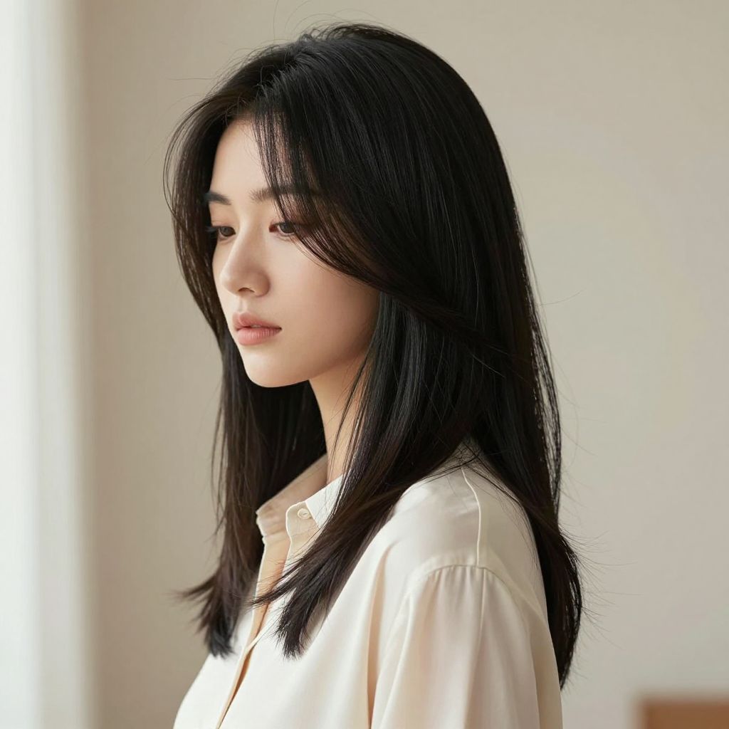 Flowing Layers with Side Swept Fringe