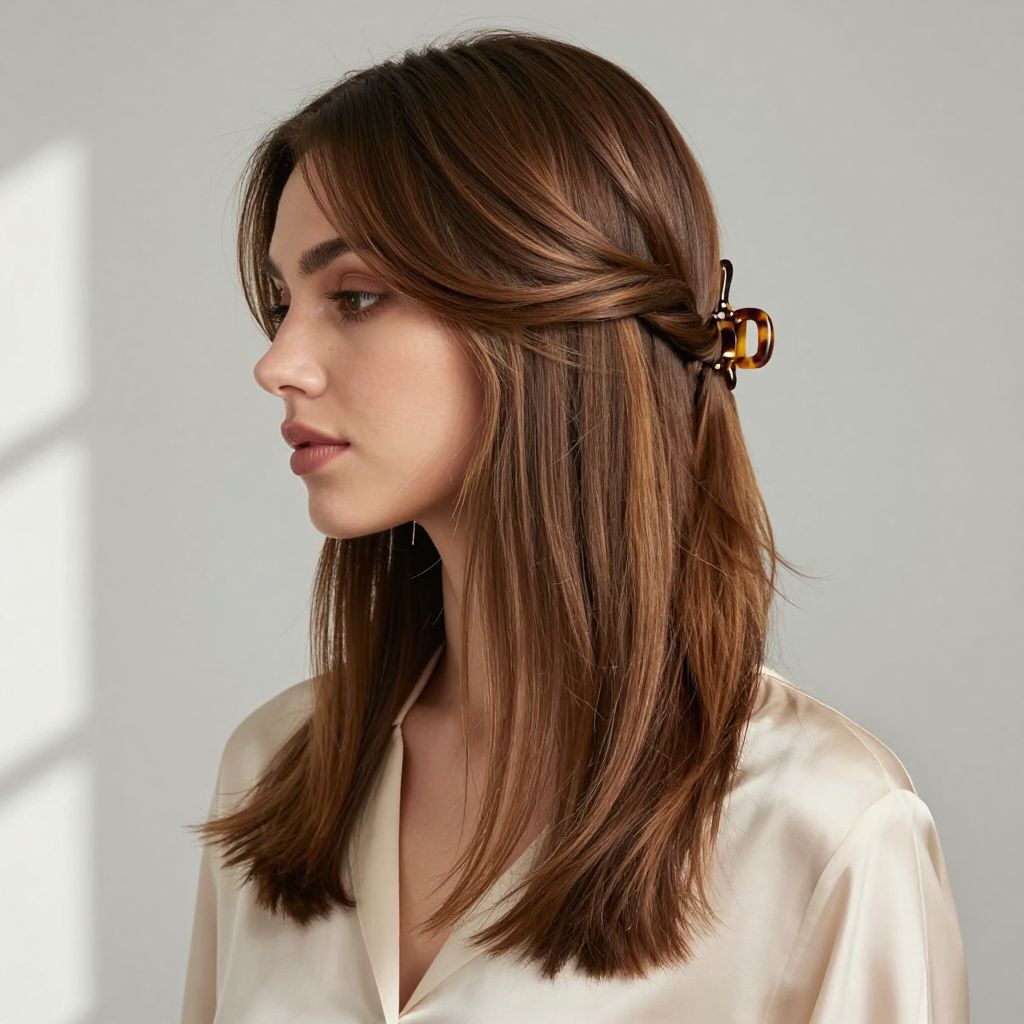 Elegant Twisted Side Clip