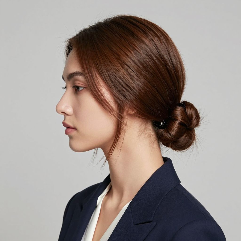 Sleek Low Claw Clip Bun