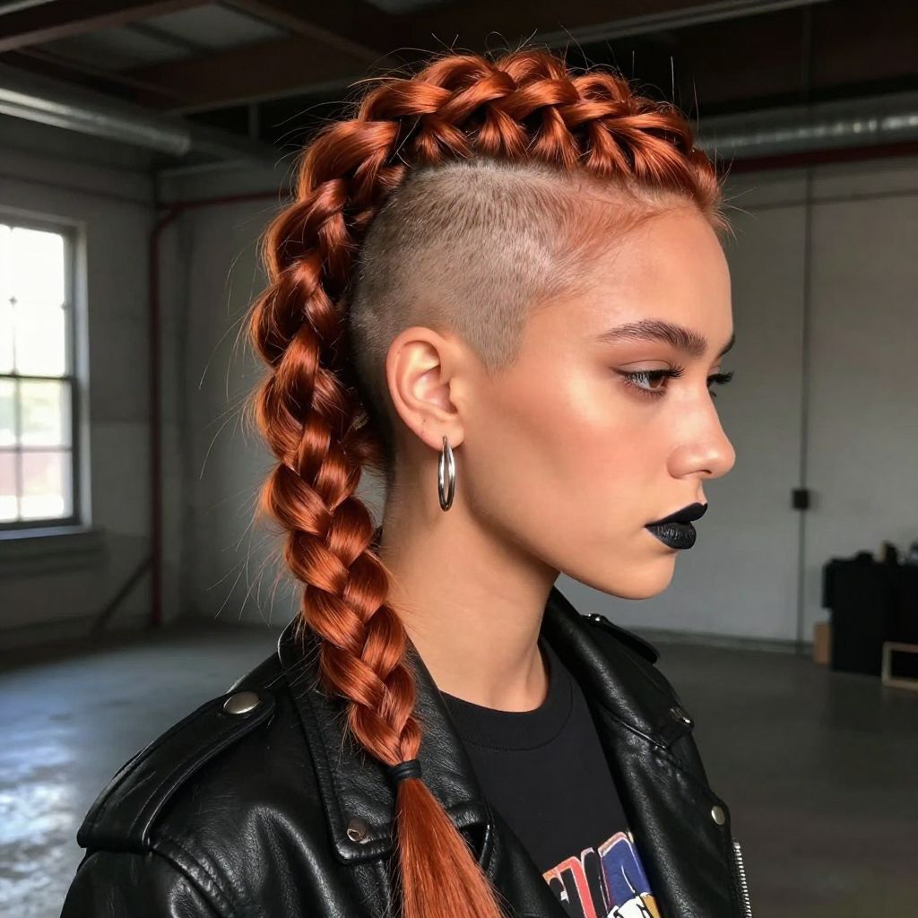 Bold Mohawk Braid