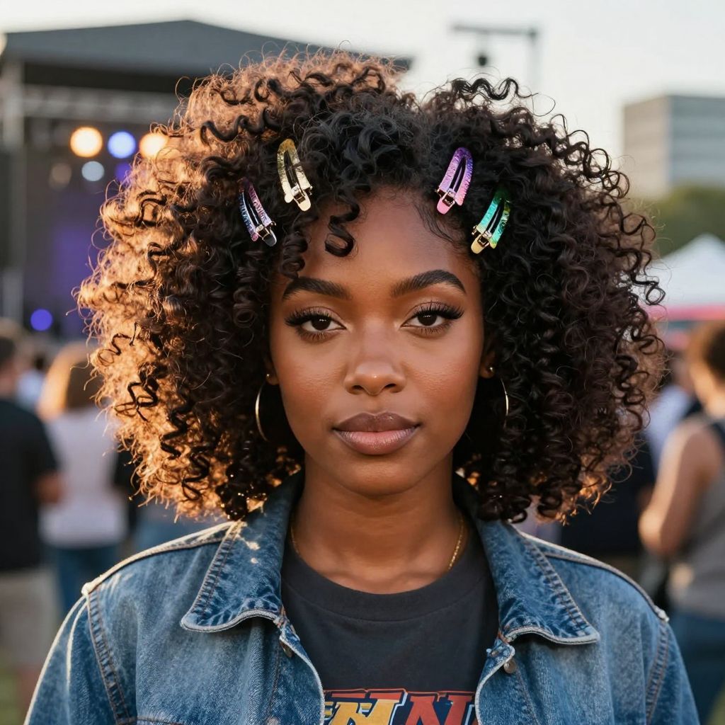 Natural Coils with Statement Clips