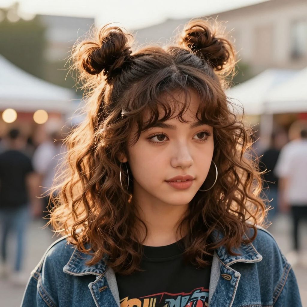 Messy Space Buns