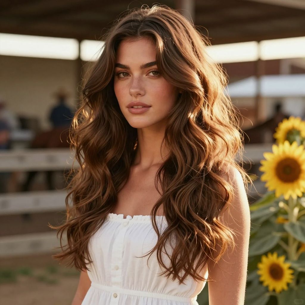 Tousled Cowboy Waves