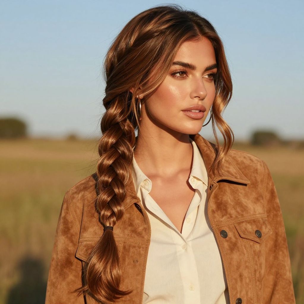 Side Swept Fishtail Braid
