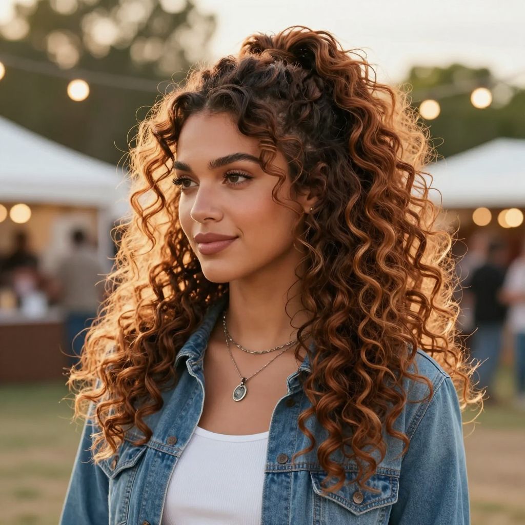 Wild West Curly Ponytail